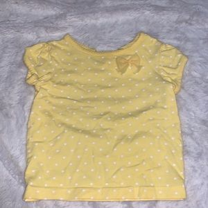 (3 for $10) George yellow polka dot tee